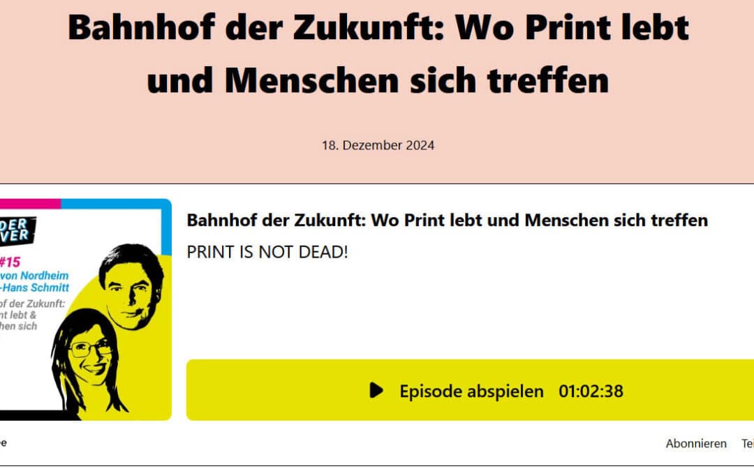 Hör­tipp: Pod­cast-Folge über Bahn­höfe und den Bahnhofsbuchhandel